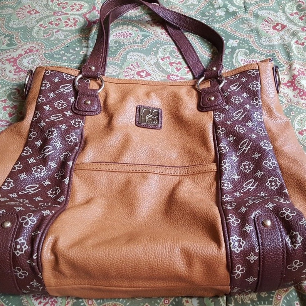 Jose Hess brown handbag shoulder bag purse